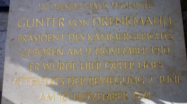 Gedenktafel Günter von Drenkmann