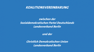 Bild: Koalitionsvereinbarung Berlin 2011