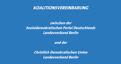 Bild: Koalitionsvereinbarung Berlin 2011