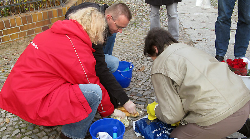 Stolpersteinputzen 2012