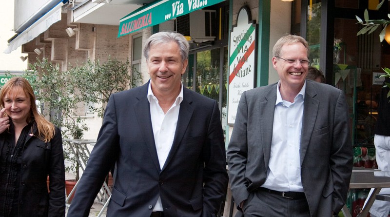 Drewnicki und Wowereit in Westend 2011