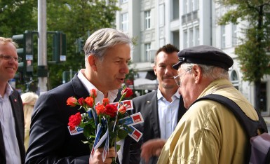 Drewnicki und Wowereit in Westend 2011