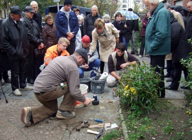 Stolpersteinverlegung 15.10.2013, Bild 1