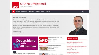 Screenshot Website spd-neuwestend.de 2016