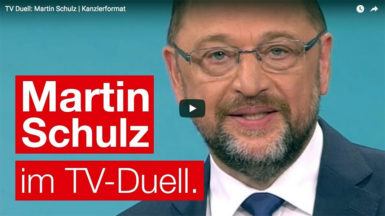 TV Duell Merkel vs. Schulz