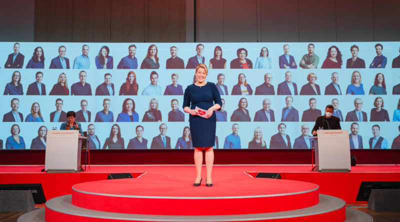 Franziska Giffey Landesparteitag 2021, Foto: Nils Hasenau